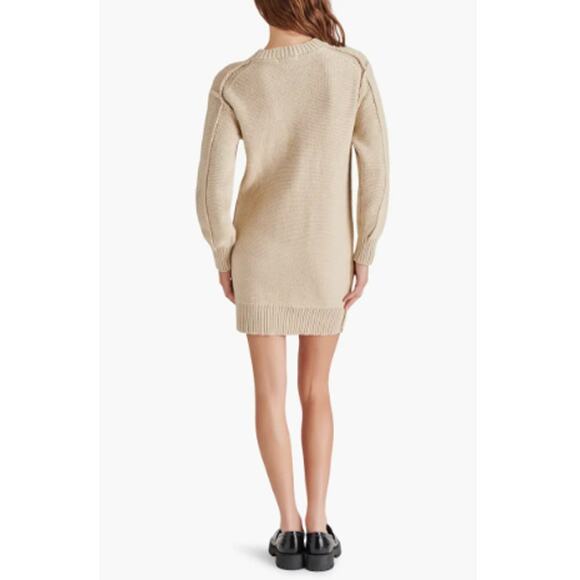 NEW STEVE MADDEN Black Viscose V-Neck Pullover Sweater Dress Size XS - Picture 6 of 6